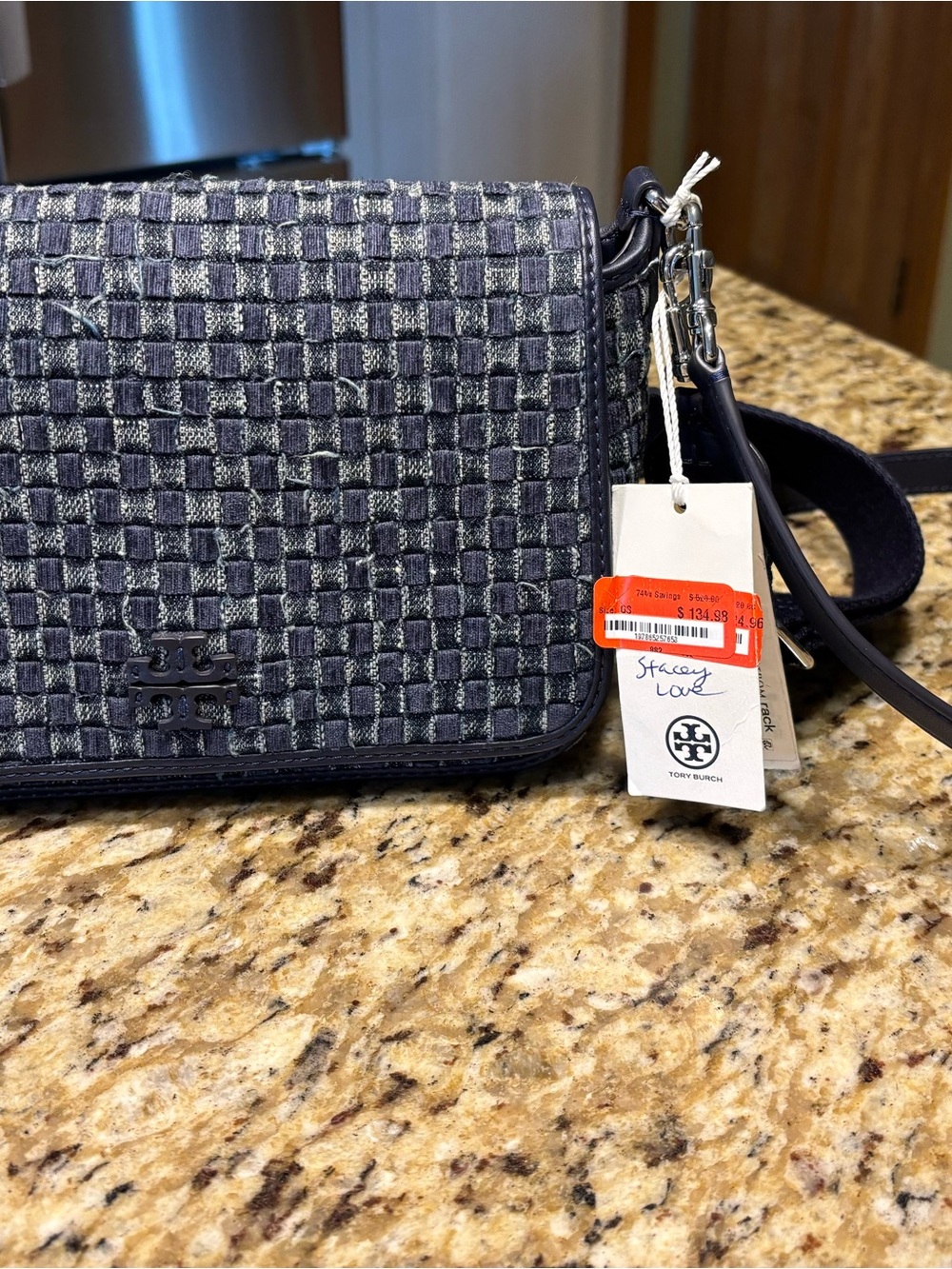 Tory Burch Thea Denim Crossbody. New with tags.